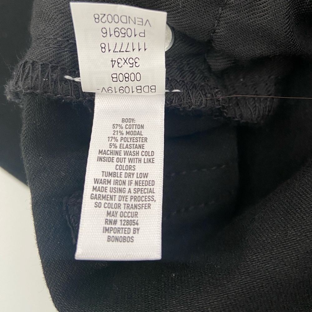 BONOBOS Premium 4-Way Stretch Jeans NWT size 34/35 - Picture 7 of 8